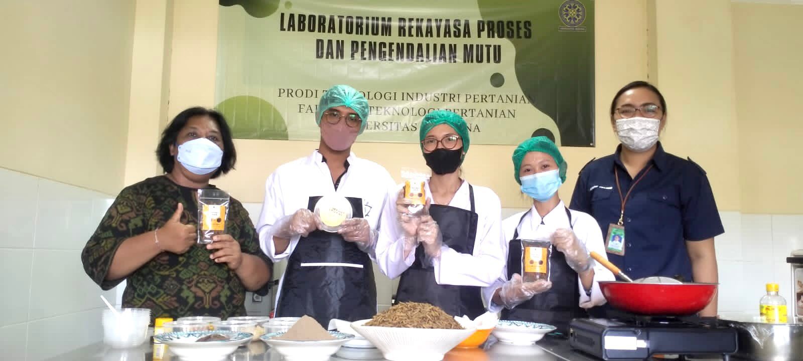 Product Development “Maggot From Feed To Food” at Laboratory of Process Engineering and Quality Control FTP Unud